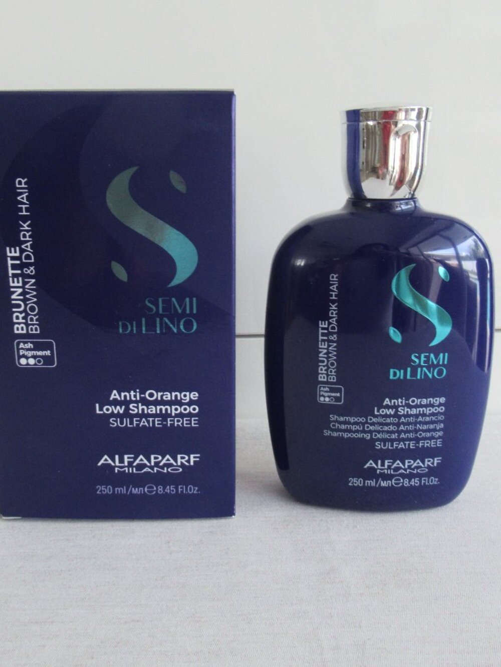 Alfaparf Semi Di Lino Anti-Orange Low Shampoo 8.45 FL Oz For Brown & Dark Hair